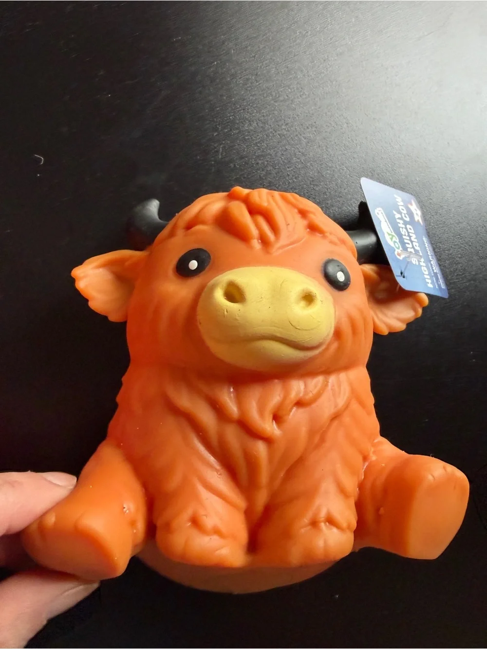 New Toymendous Light Brown Highland Cow Squishy Toy 3+ Viral Fidget Squeeze
